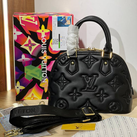 Louis Vuitton LV Alma BB Bubblegramme Noir
