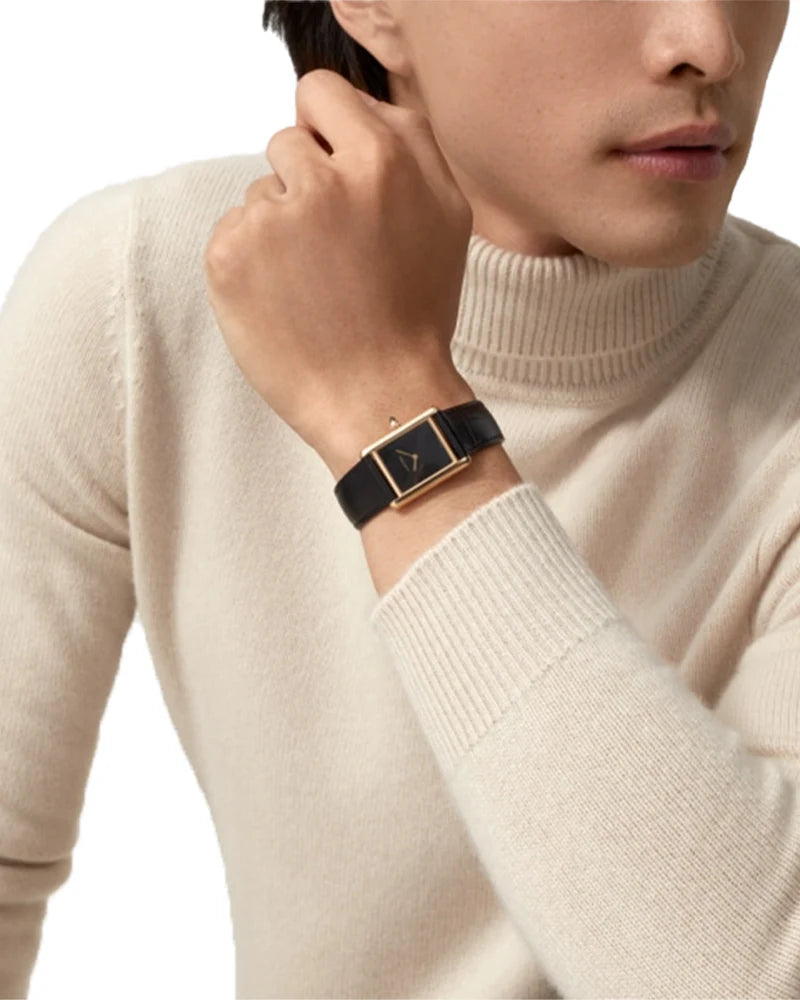 cartier TANK LOUIS CARTIER LARGE MODEL Black