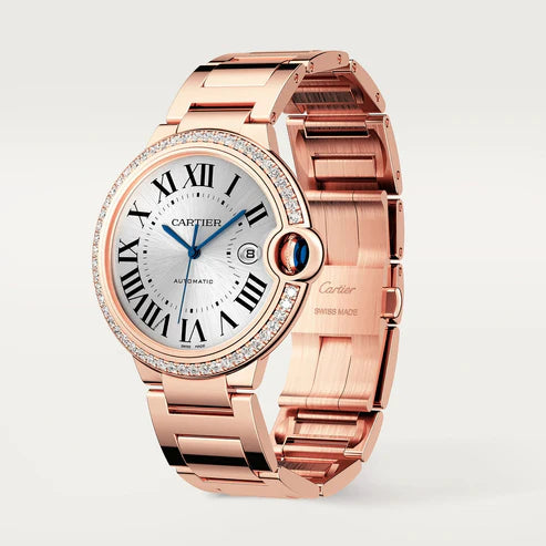 Cartier Ballon Bleu, Or Rose Sertie