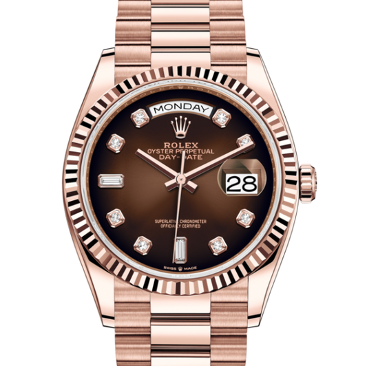 Rolex DAY DATE OR ROSE/BRUN