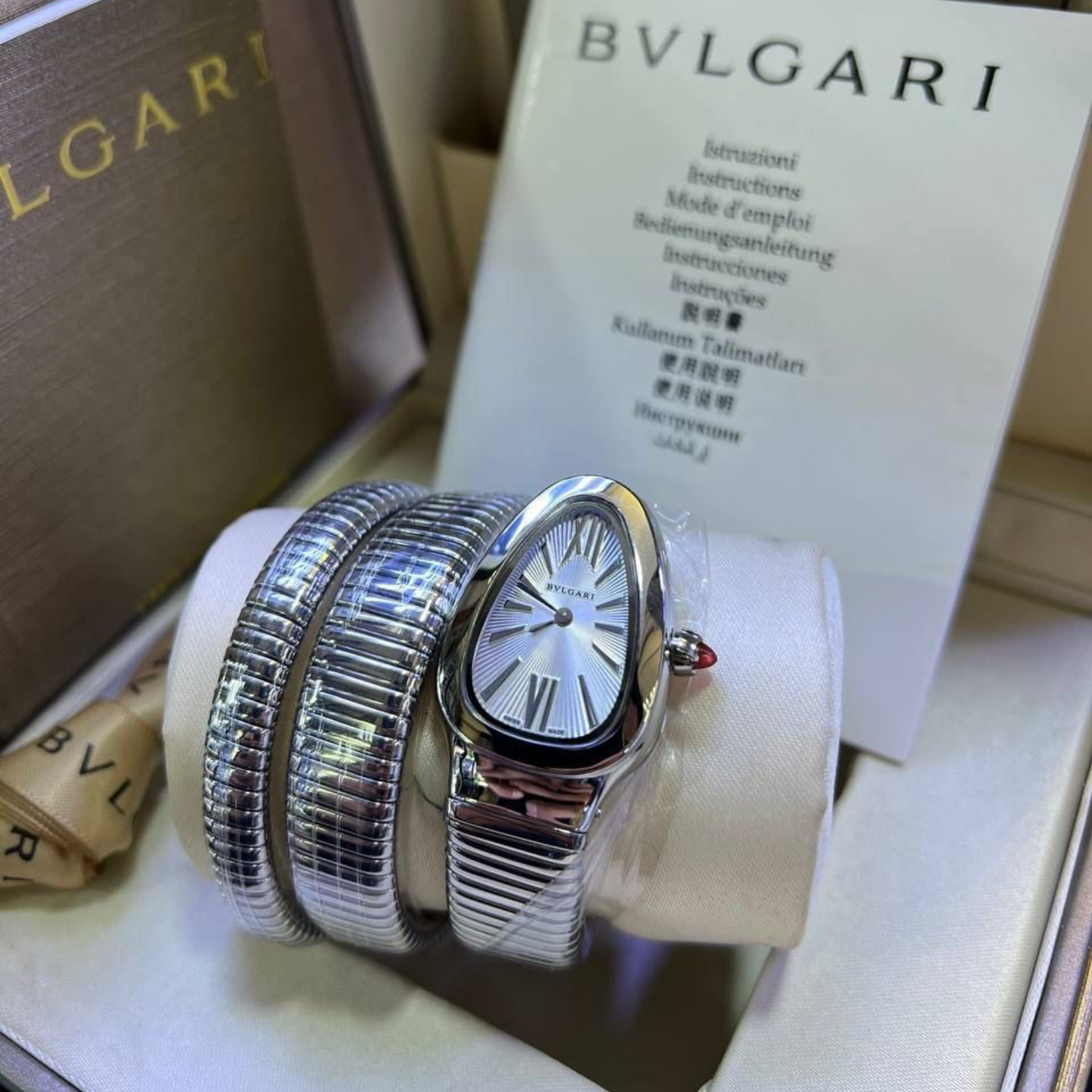 Bvlgari Serpenti Tubogas GRIS/BLANC