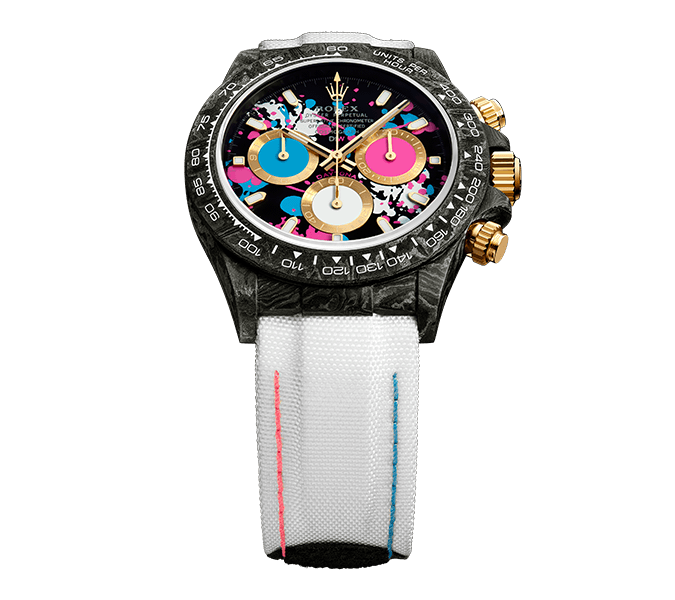 Rolex Daytona Carbon Motley Lady 40mm