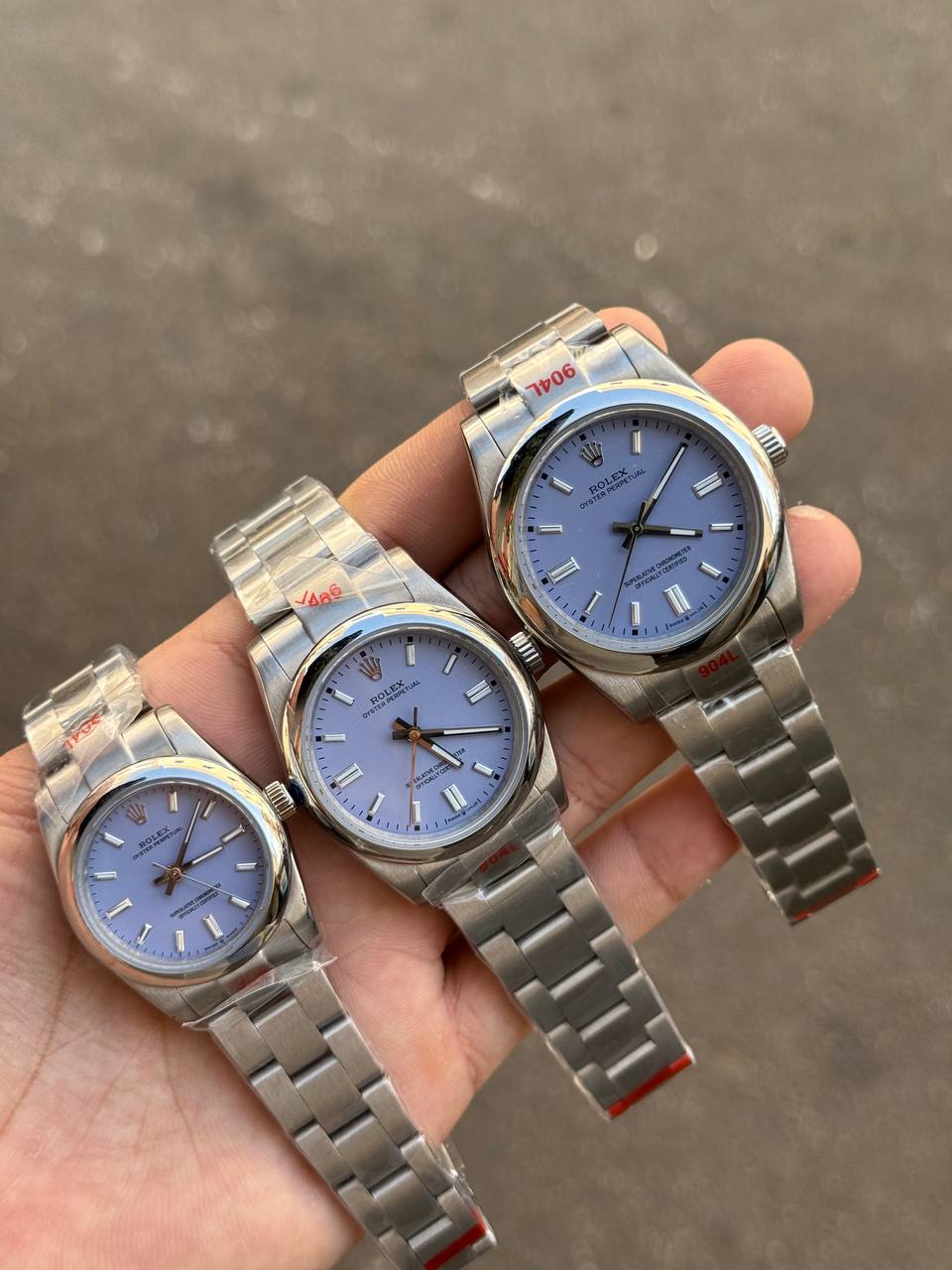 Rolex Oyster Perpetual Cadran lavender 36mm / 31mm