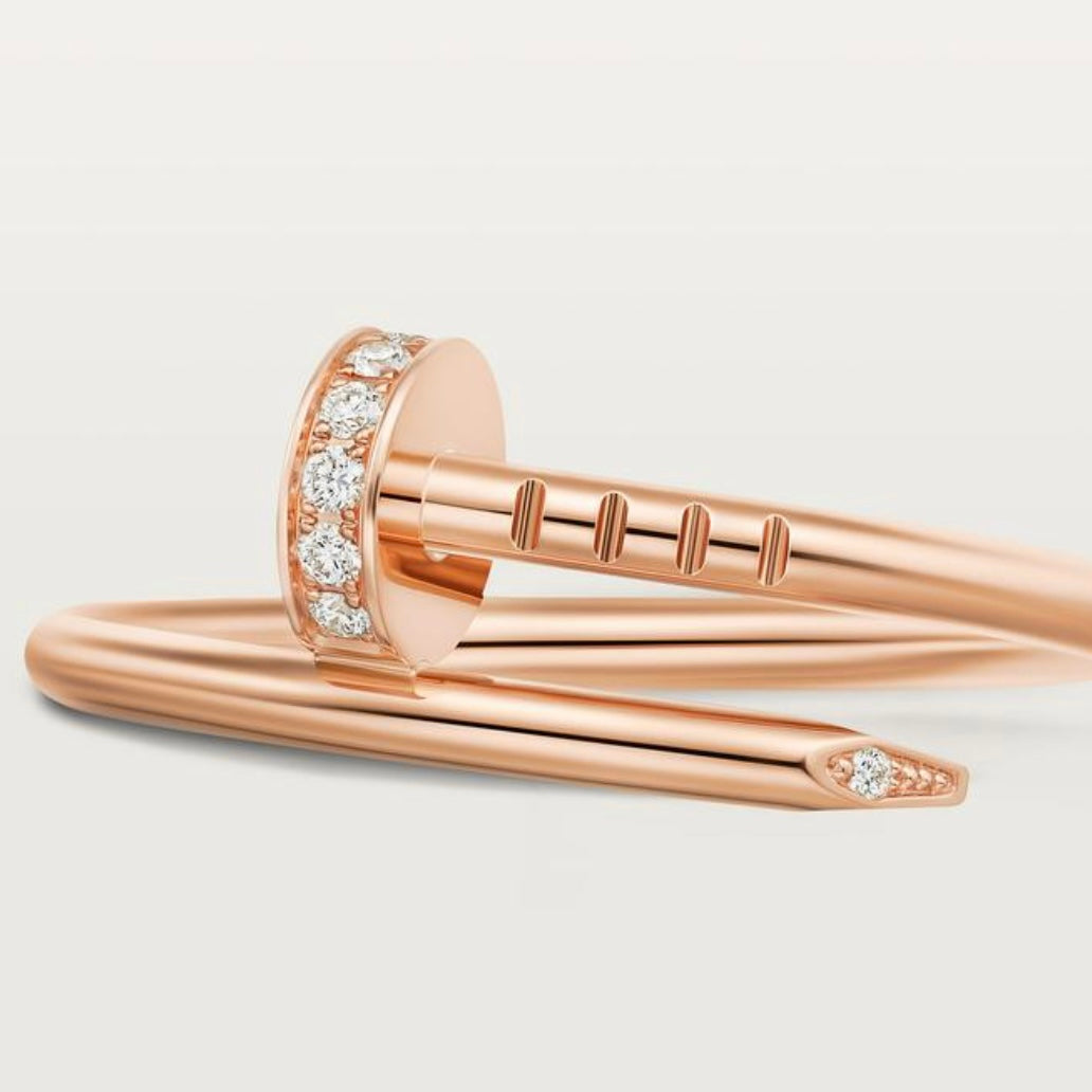 Bague Cartier Just Un Clou Petit Modèle Diamants ROSE GOLD