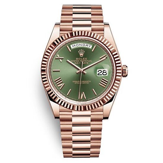 Rolex DAY DATE OR ROSEVERT 40mm