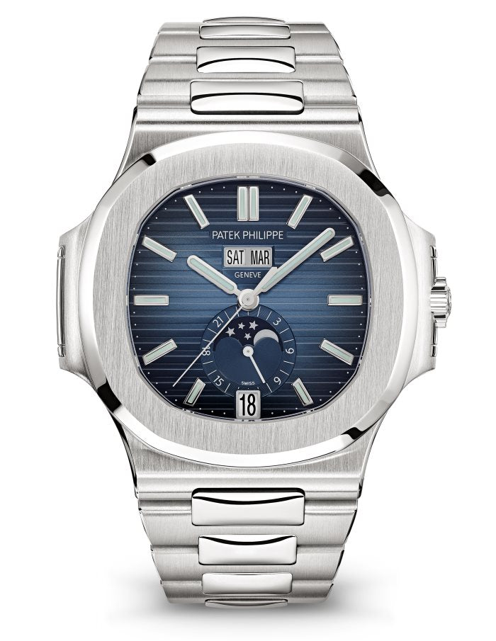PATEK PHILIPPE Nautilus cadran bleu avec dégradé de noir