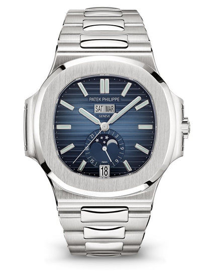 PATEK PHILIPPE Nautilus cadran bleu avec dégradé de noir