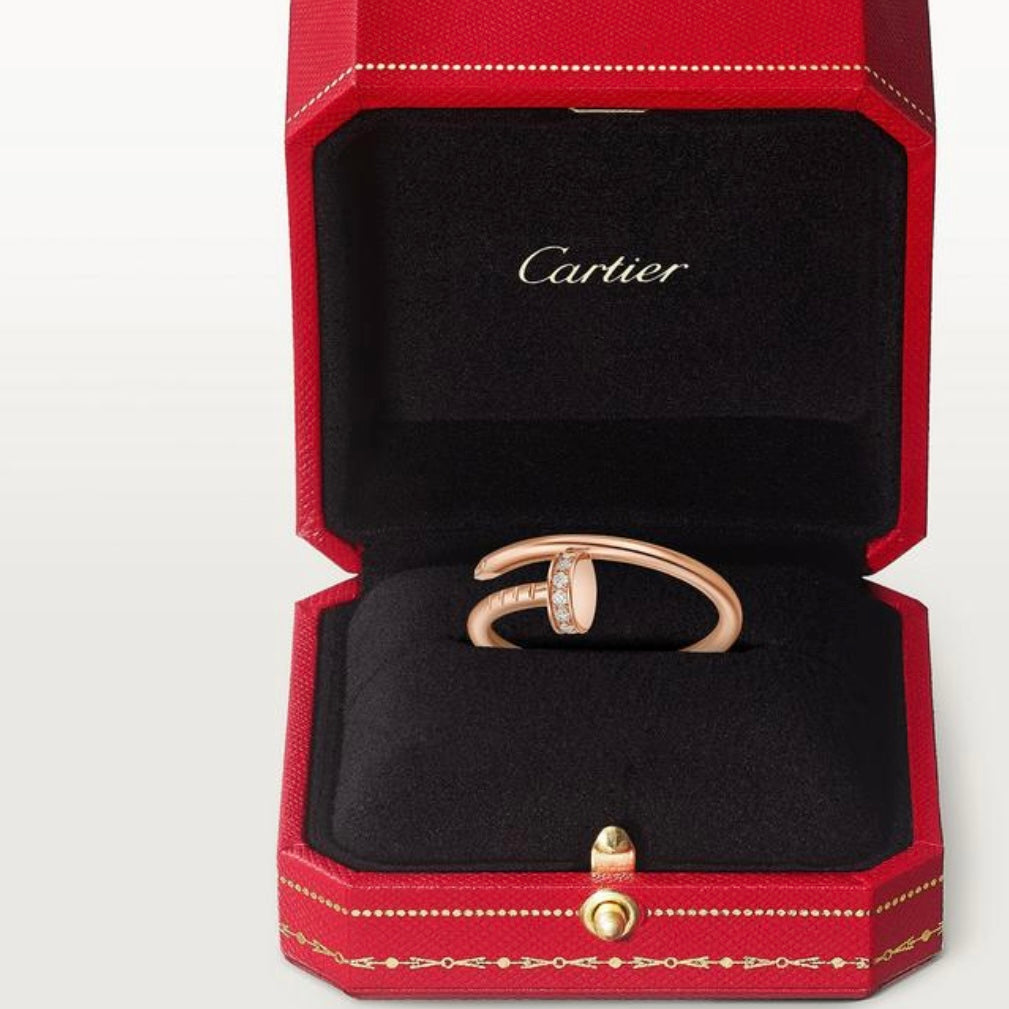 Bague Cartier Just Un Clou Petit Modèle Diamants ROSE GOLD