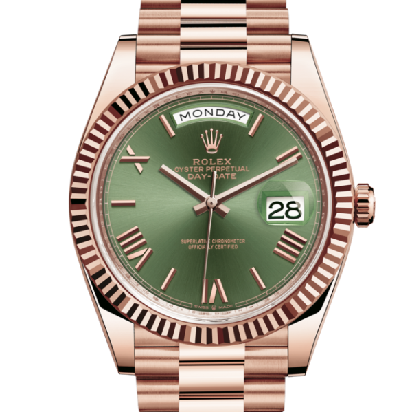 Rolex DAY DATE OR ROSEVERT 40mm