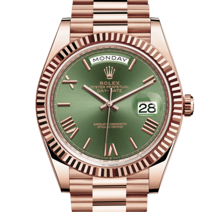 Rolex DAY DATE OR ROSEVERT 40mm