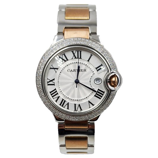 CARTIER BALLON  Two-Tone Serti