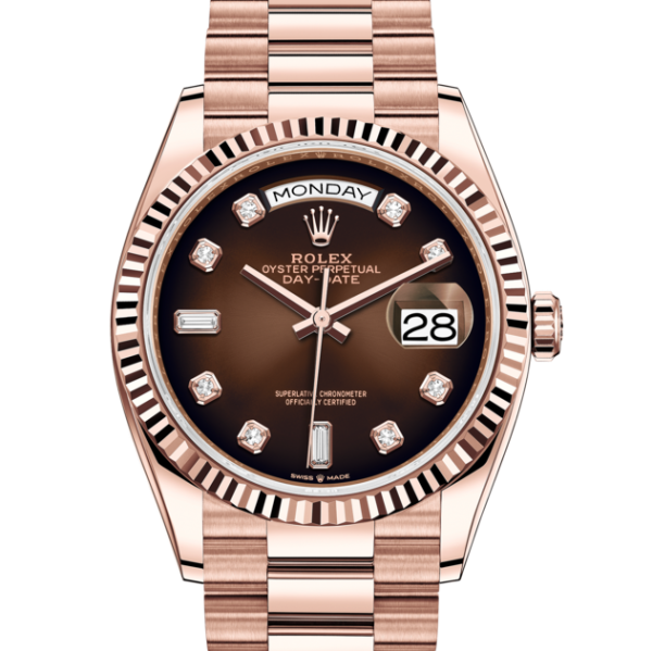Rolex DAY DATE OR ROSE/BRUN
