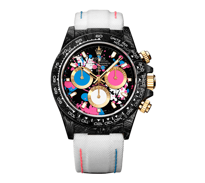 Rolex Daytona Carbon Motley Lady 40mm