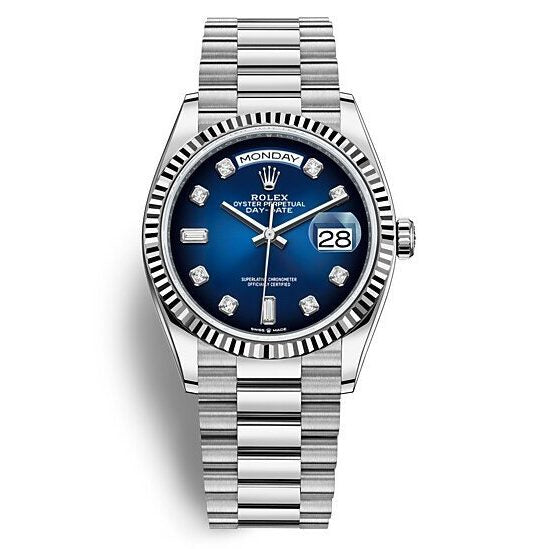 Rolex Day Date Bleu