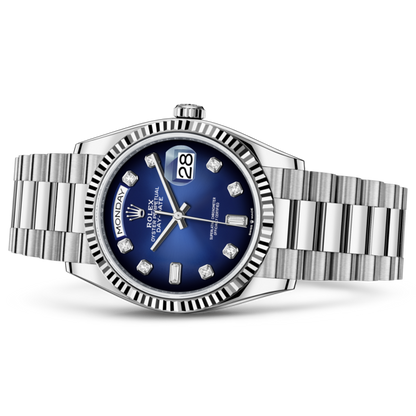 Rolex Day Date Bleu