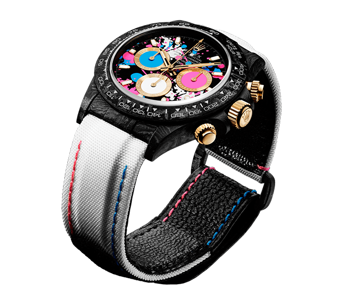 Rolex Daytona Carbon Motley Lady 40mm