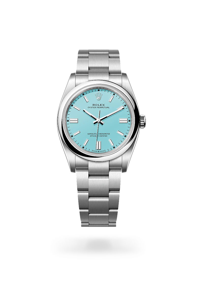 Rolex Oyster Perpetual Cadran Bleu Turquoise 36mm