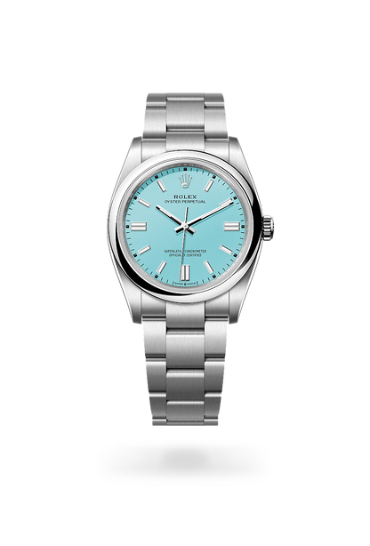 Rolex Oyster Perpetual Cadran Bleu Turquoise 36mm