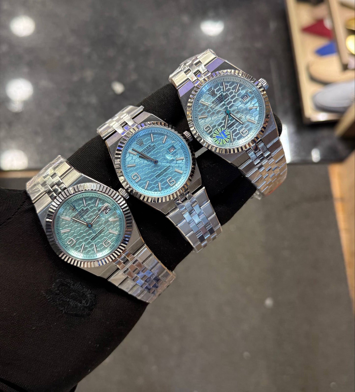 Rolex Land-Dweller Cadran bleu glacier 40mm / 36mm