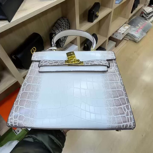 Sac Hermes Birkin Crocodile Porosuse Himalaya Niloticus